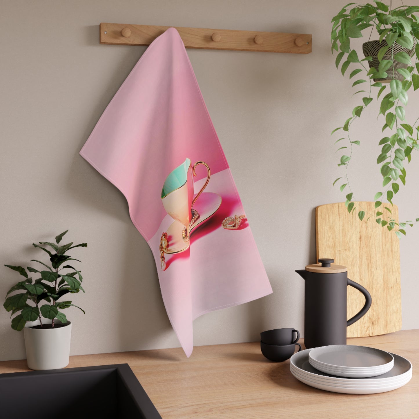 Pink Tea Towel