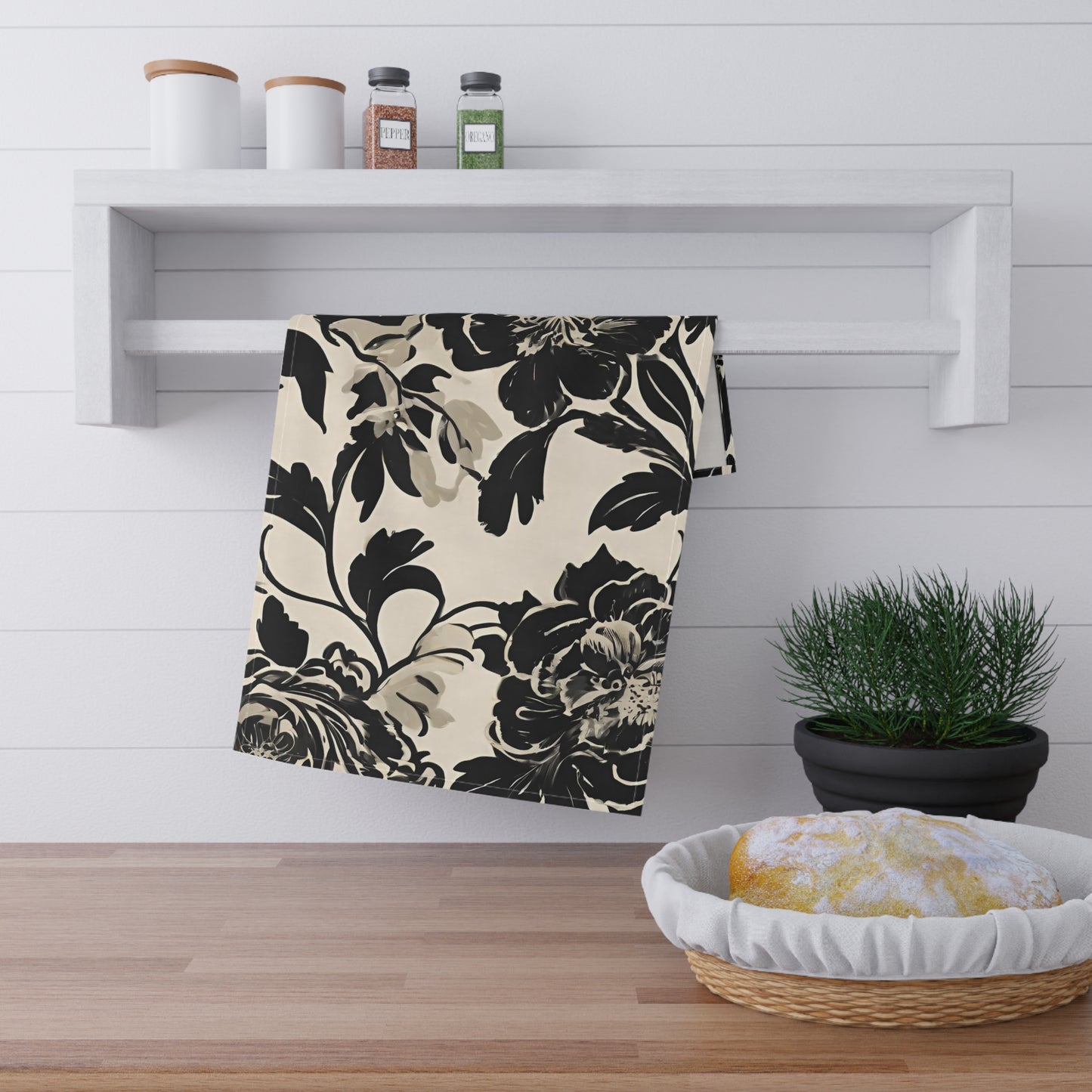 French Floral Tea Towel