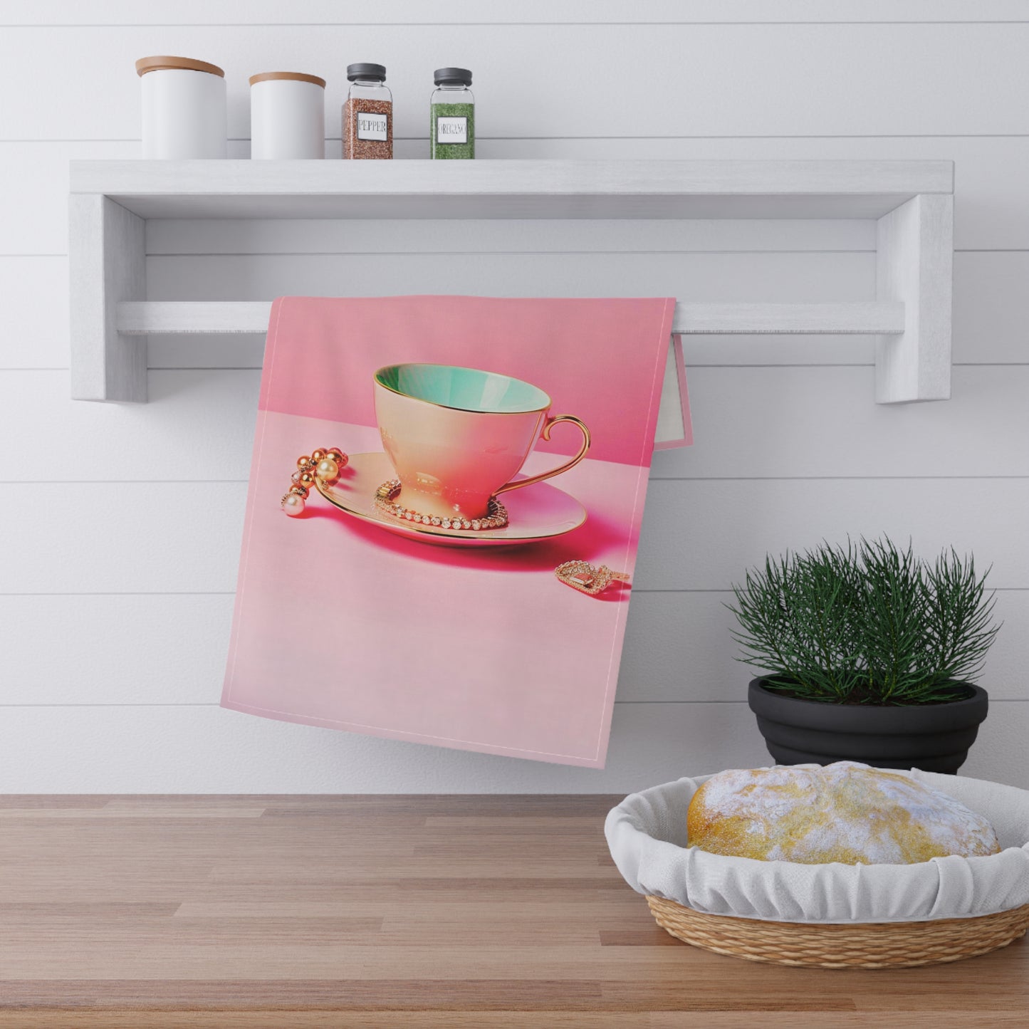 Pink Tea Towel