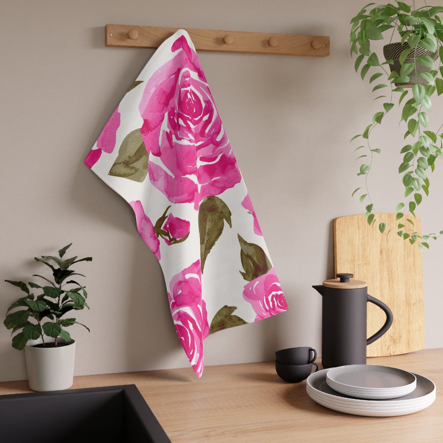 Rose Tea Towel